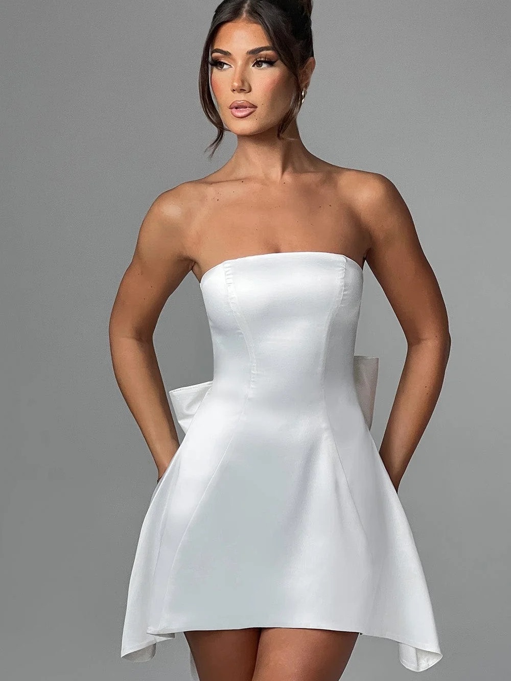 FREJA MINI DRESS - IVORY BRIDAL